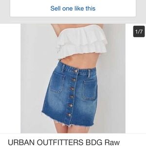 Urban Outfitters BDG Raw Hem Denim Skirt